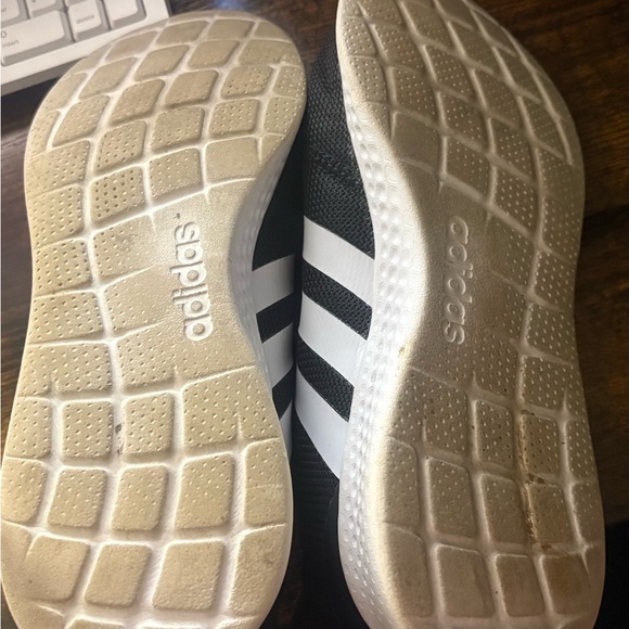 Adidas Black and White Athletic Shoes - Picture 4 of 5